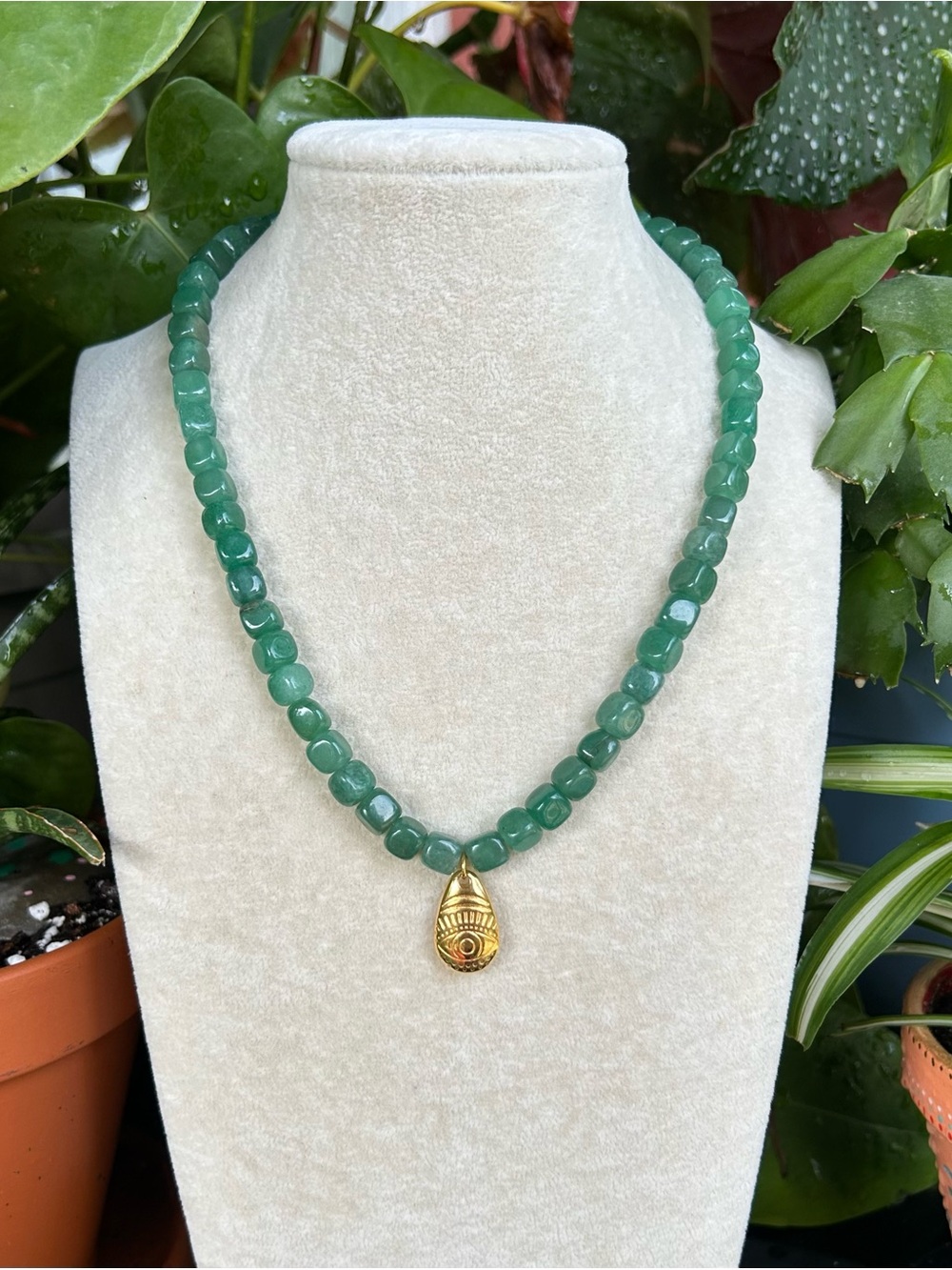 Green aventurine necklace